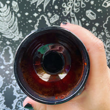 Load image into Gallery viewer, Ceramic Cauldron - Ferns & Crystals - Small (s2)