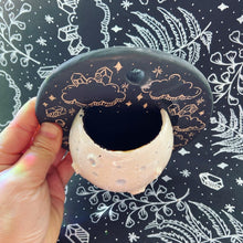 Load image into Gallery viewer, Ceramic Moon Wall Pocket