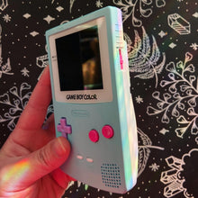 Load image into Gallery viewer, Modded Game Boy Color - Teal & White