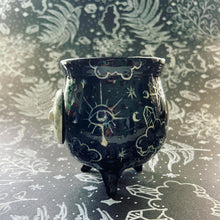 Load image into Gallery viewer, Ceramic Cauldron  - Clouds - Small (s1)
