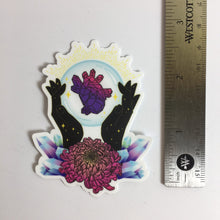 Load image into Gallery viewer, Geometric Heart Crystal Ball Vinyl Sticker
