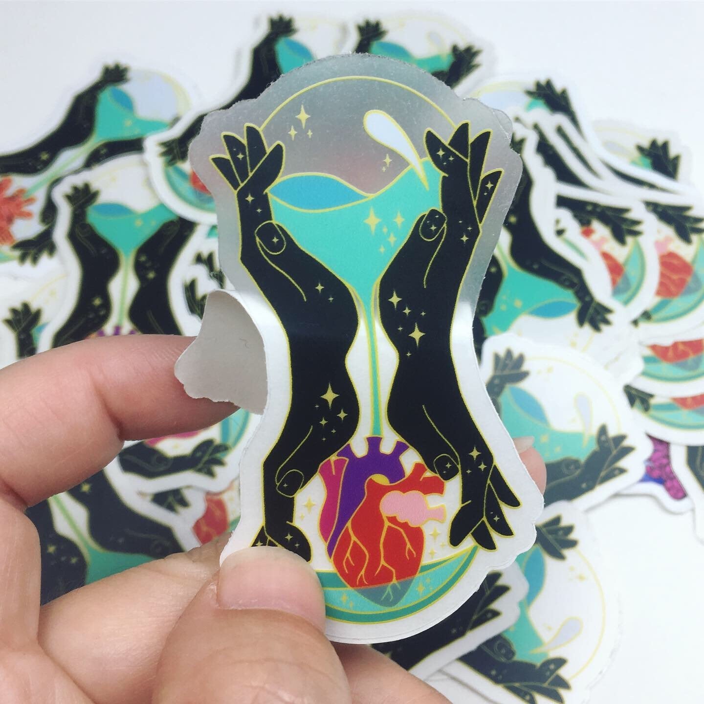 Healer Sticker The Healer Vinyl Sticker - CLEAR – Anatomical Heart Art